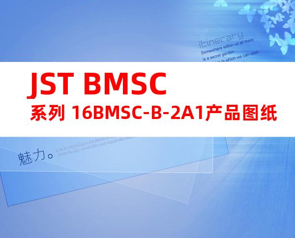 JST BMSC系列 16BMSC-B-2A1产品图纸